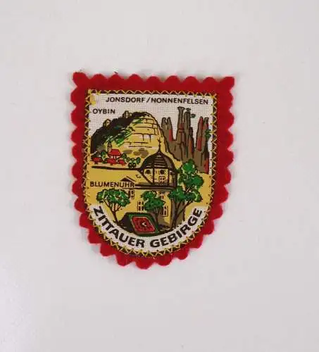 Alter Aufnäher Jonsdorf Nonnenfelsen Zittauer Gebirge DDR patch