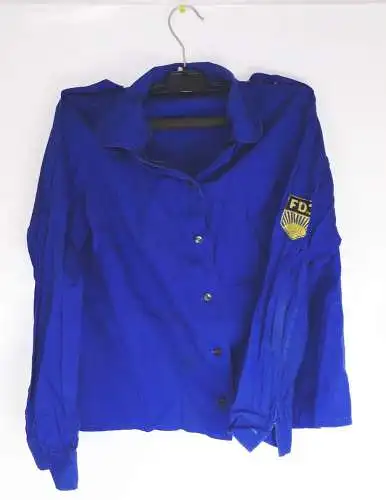 FDJ Hemd blau DDR true Secondhand Größe 38 