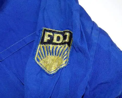 FDJ Hemd blau DDR true Secondhand Größe 38 