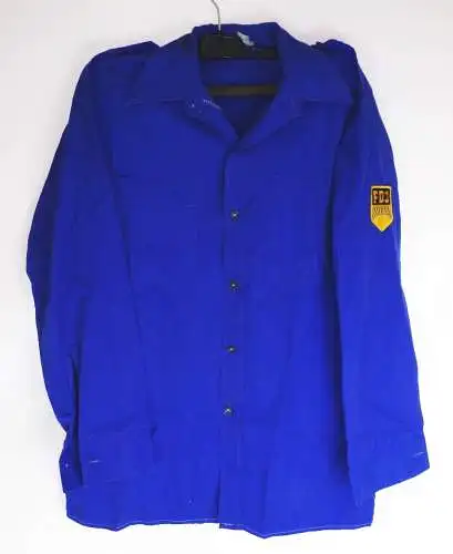 FDJ Hemd Bluse blau DDR true Secondhand Größe 44