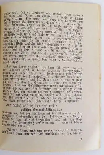 Coue in der Westentasche Konzentration und dynamische Autosuggestion