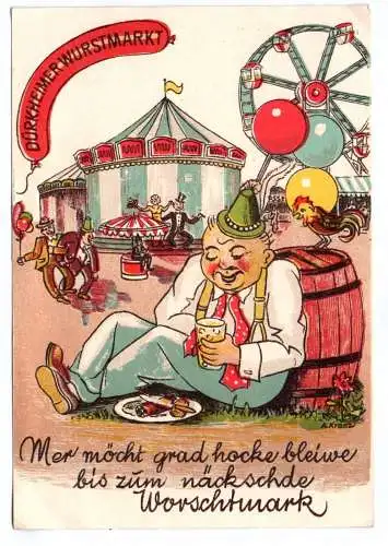 Ak Bad Dürkheim Wurstmarkt über 500 Jahre