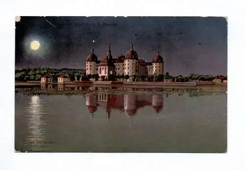 Künstler Ak Schloß Moritzburg bei Dresden 1924