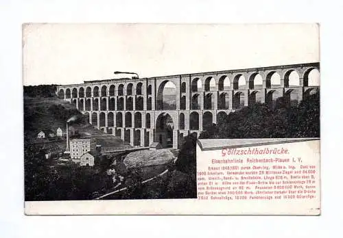 Ak Göltzschthalbrücke Netzschkau Sachsen