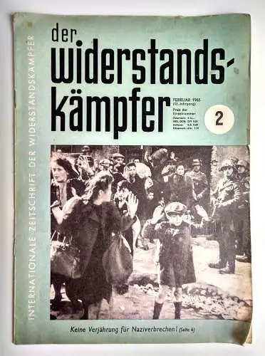 Alte Zeitung Der Widerstandskämpfer 1965 Kommunismus