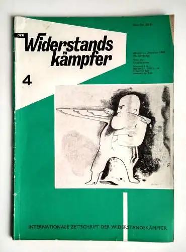 Der Widerstandskämpfer alte Zeitung Kommunismus 1968 Nr. 4