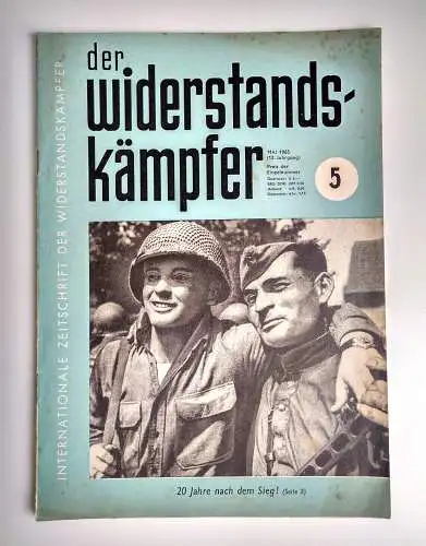 Der Widerstandskämpfer 1965 DDR Zeitung Kommunismus Nr. 5