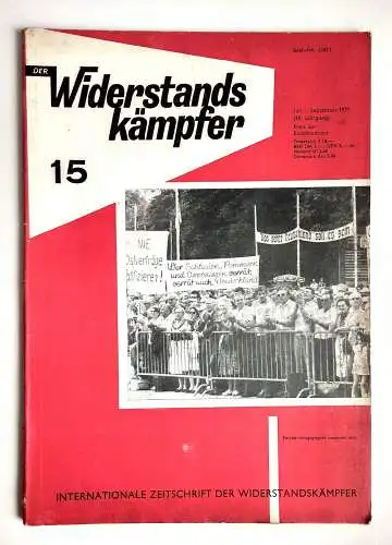 Der Widerstandskämpfer Nr. 15 alte Zeitung Kommunismus 1971