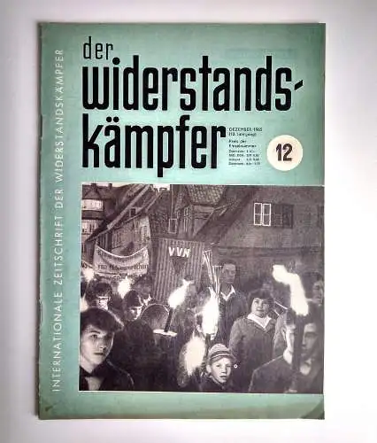 Alte Zeitung Kommunismus DDR 1965 Der Widerstandskämpfer Nr. 12