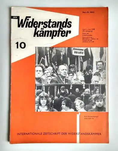 Alte Zeitung 1970 Kommunismus Der Widerstandskämpfer Nr. 10