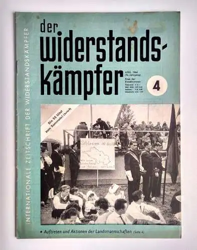 Der Widerstandskämpfer Zeitung DDR Kommunisten 1966 Nr. 4