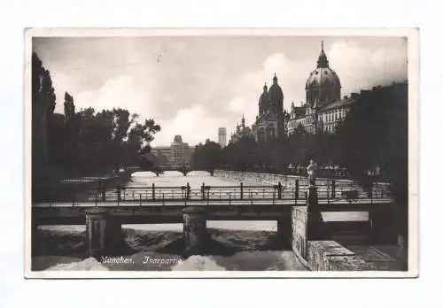 Ak München Isarpartie 1926 Brücke