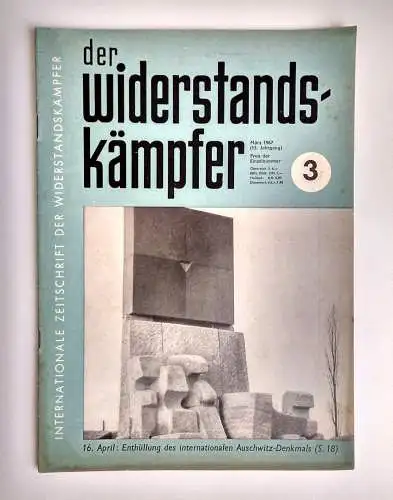 Zeitung Der Widerstandskämpfer DDR 1967 Nr. 3 Kommunismus
