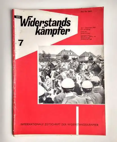 Zeitung Kommunismus Der Widerstandskämpfer 1969 Nr. 7