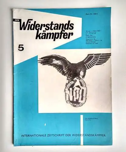 Der Widerstandskämpfer Kommunistische alte Zeitung 1969 Nr. 5