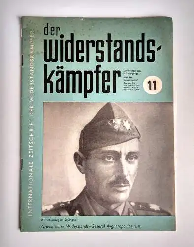 Der Widerstandskämpfer Zeitung 1966 Nr. 11 Kommunismus