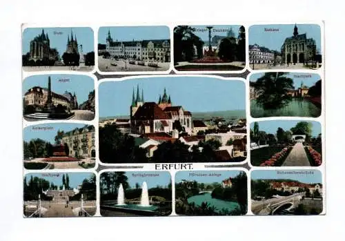 Ak Erfurt Dom Stadtpark Anger Rathaus