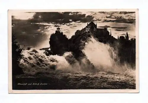 Ak Rheinfall und Schloß Laufen 1926