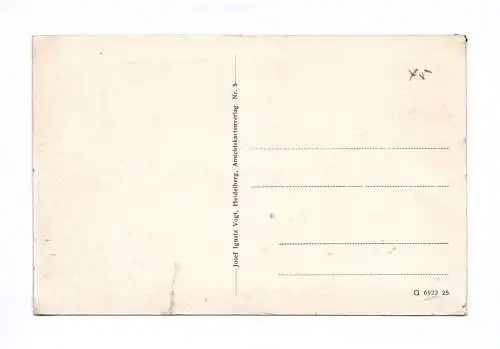 Künstler Ak Heidelberg Total bei Mondschein