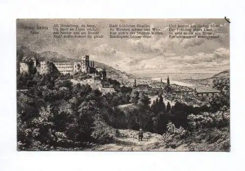 Künstler Ak Heidelberg Total 1926