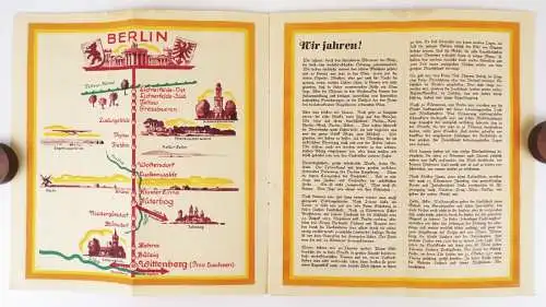 Prospekt Berlin - München Deutschen Reichsbahn über Halle Nürnberg Augsburg