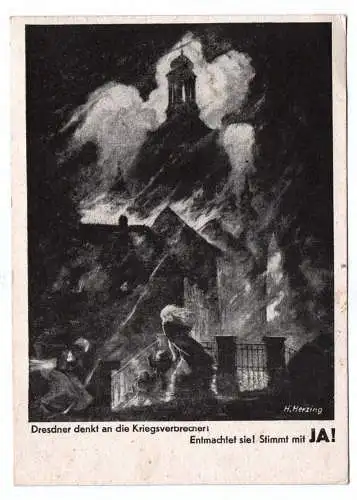 Ak Dresden denkt an die Kriegsverbrecher Entmachtet Sie Angriff 1945