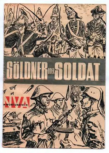NVA in Wort und Bild Söldner oder Soldat 1964 DDR Zeitung