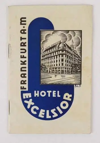 Frankfurt am Main Hotel Excelsior Ausweiskarte altes Heft