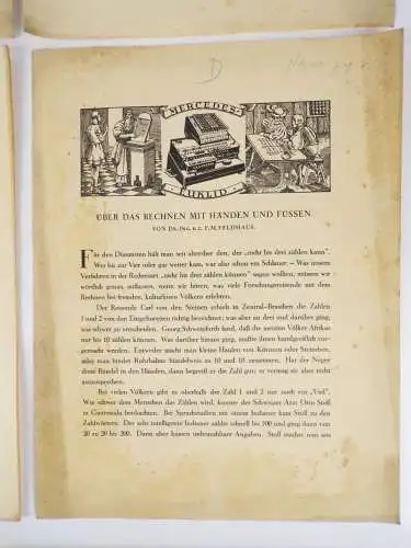 Mercedes Euklid Reklame Prospekte Geschichte Mathematik Rechenmaschine