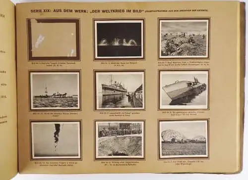 Reunion Weltkriegsbilder 1914 - 1918 Sammelbilderalbum