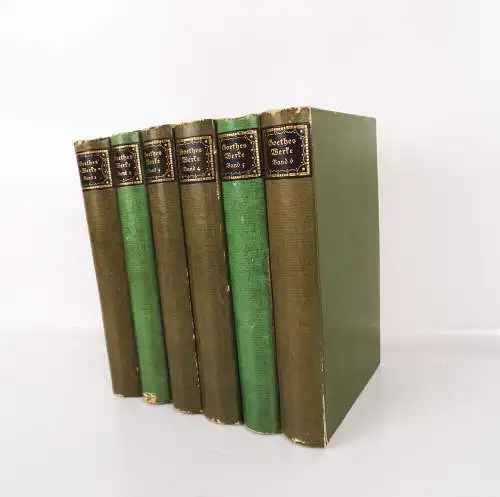 Goethes Werke in sechs Bänden Insel Verlag 1909 