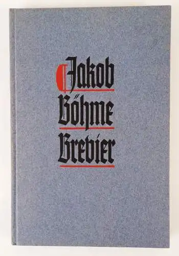 Jakob Böhme Brevier Heinrich Bornkamm Moritz Diesterweg 1936