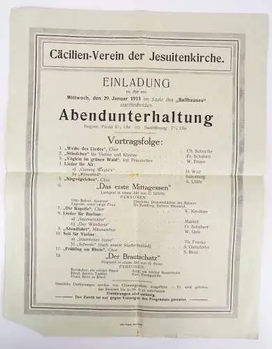 Mannheim Konvolut Programm um 1910 Festveranstaltungen