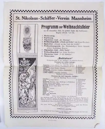 Mannheim Konvolut Programm um 1910 Festveranstaltungen