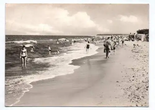 Foto Ak Markgrafenheide Strand 1974