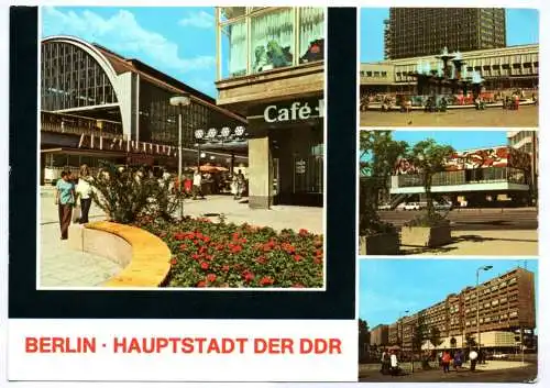 Ak Berlin 1981 S-Bahnhof Alexanderplatz Pressecafe Karl Liebkneckt Straße