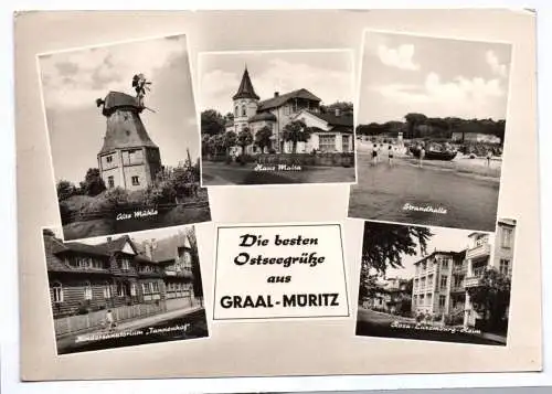 Ak Die besten Ostseegrüße aus Graal-Müritz 1965