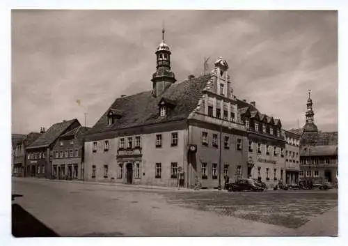 Foto Ak Belzig Rathaus am Markt 1973