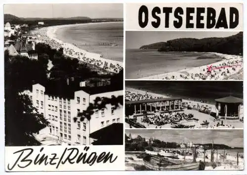 Ak Ostseebad Binz Rügen 1969 Menschen am Strand
