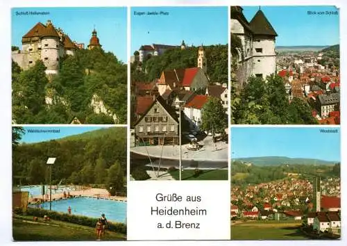 Ak Grüße aus Heidenheim Schloß Hellenstein 1983
