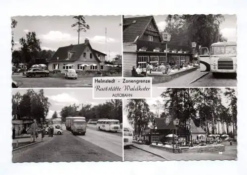 Ak Helmstedt Zonengrenze Raststätte Waldkater Autobahn 1961