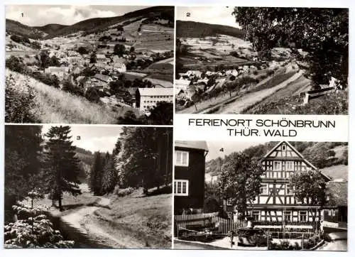 Ak Ferienort Schönbrunn Thüringer Wald 1974 Im Heidelbachtal