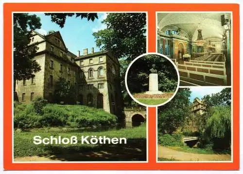 Ak Schloß Köthen Ferdinandsbau Neumanndenkmal Spiegelsaal