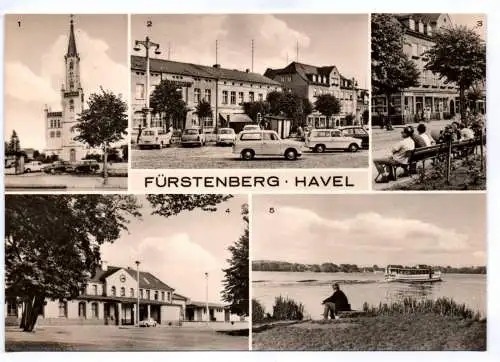 Ak Fürstenberg Havel 1974 Marktplatz Bahnhof An der Havel