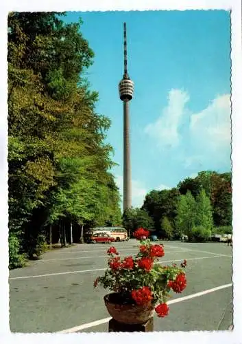 Foto Ak Stuttgart Fernsehturm 1965
