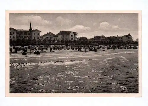 Ak Seebad Binz auf Rügen Blick auf Binz