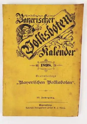 Bayerischen Volksboten Kalender 1898