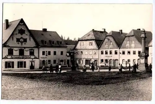 Foto Ak Neusalza Spremberg Markt