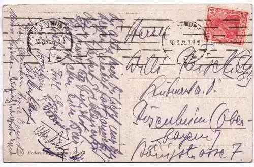 Studentika Ak Gold und Silber C Zander 1922