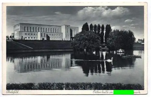 Ak Bielefeld Oetkerhalle mit Park 1930 er
